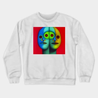 Nose Clips and Red Eyes Crewneck Sweatshirt